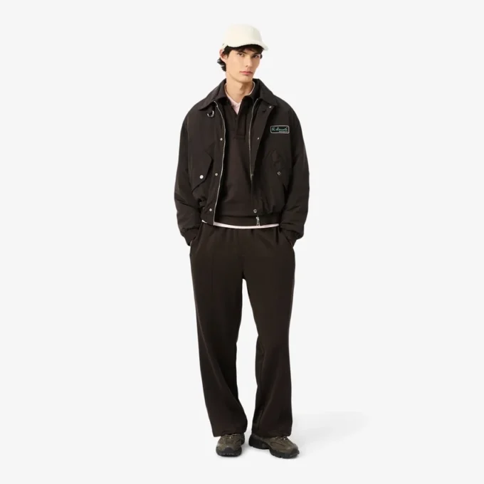 Sweatshirt polo en molleton coupe ample pour homme Sweatshirt polo en molleton coupe ample pour homme