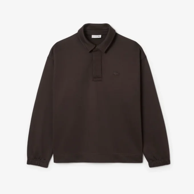 Sweatshirt polo en molleton coupe ample pour homme Sweatshirt polo en molleton coupe ample pour homme