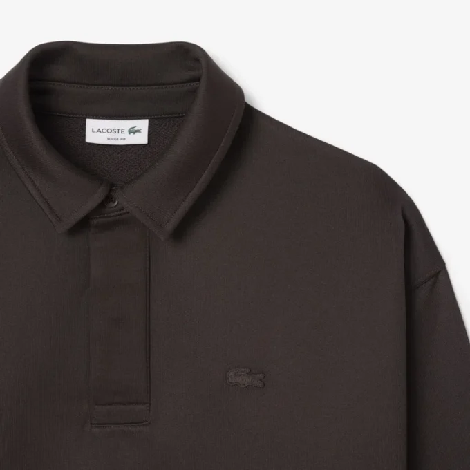 Sweatshirt polo en molleton coupe ample pour homme Sweatshirt polo en molleton coupe ample pour homme