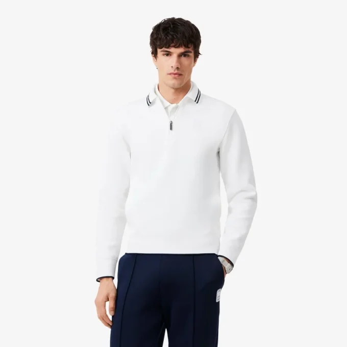 Sweatshirt zippé à col polo Tennis Heritage Sweatshirt zippé à col polo Tennis Heritage
