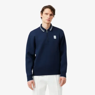 Sweatshirt zippé à col polo Tennis Heritage Sweatshirt zippé à col polo Tennis Heritage