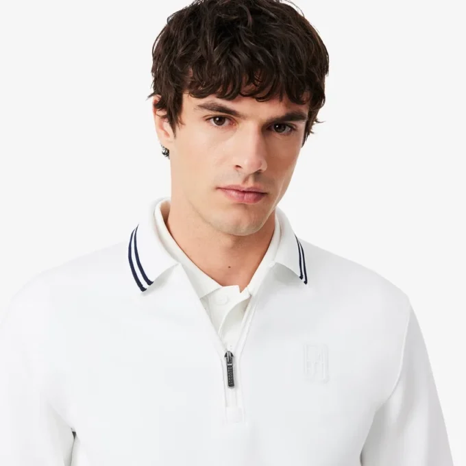 Sweatshirt zippé à col polo Tennis Heritage Sweatshirt zippé à col polo Tennis Heritage