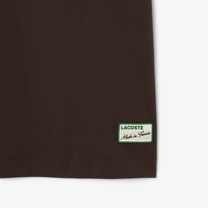 T-shirt à col rayé pour homme, fabriqué en France