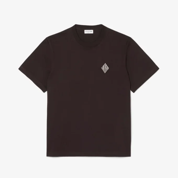 T-shirt coupe classique avec badge imposant