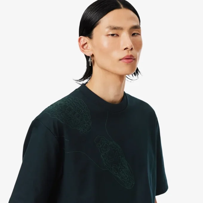 T-shirt Crocodile brodé Runway T-shirt Crocodile brodé Runway