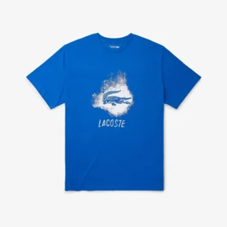 T-shirt Crocodile Sport pour homme, coupe large