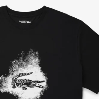 T-shirt Crocodile Sport pour homme, coupe large