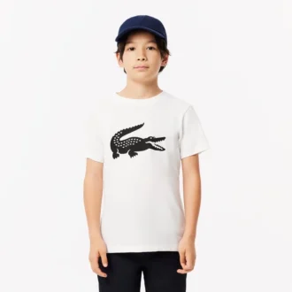 T-shirt de tennis technique en coton oversize pour enfant