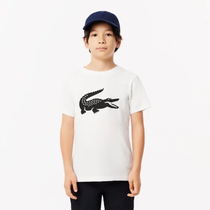 T-shirt de tennis technique en coton oversize pour enfant T-shirt de tennis technique en coton oversize pour enfant