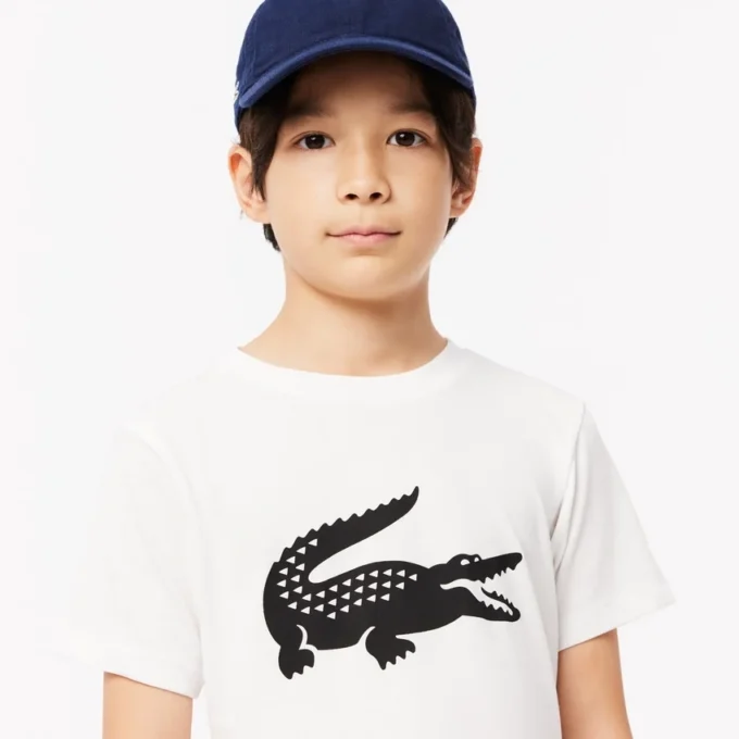 T-shirt de tennis technique en coton oversize pour enfant T-shirt de tennis technique en coton oversize pour enfant