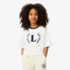 T-shirt en coton avec écusson contrasté T-shirt en coton avec écusson contrasté
