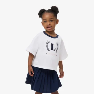 T-shirt en coton avec écusson contrasté