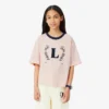 T-shirt en coton avec écusson contrasté T-shirt en coton avec écusson contrasté