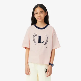 T-shirt en coton avec écusson contrasté