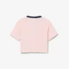 T-shirt en coton avec écusson contrasté T-shirt en coton avec écusson contrasté