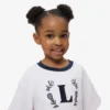 T-shirt en coton avec écusson contrasté T-shirt en coton avec écusson contrasté