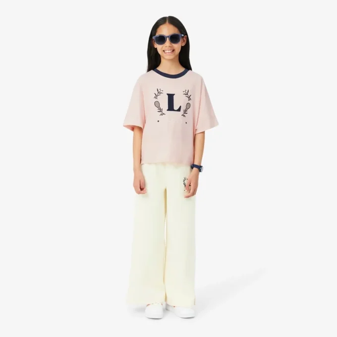 T-shirt en coton avec écusson contrasté T-shirt en coton avec écusson contrasté