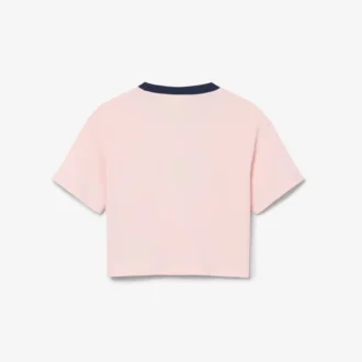T-shirt en coton avec écusson contrasté