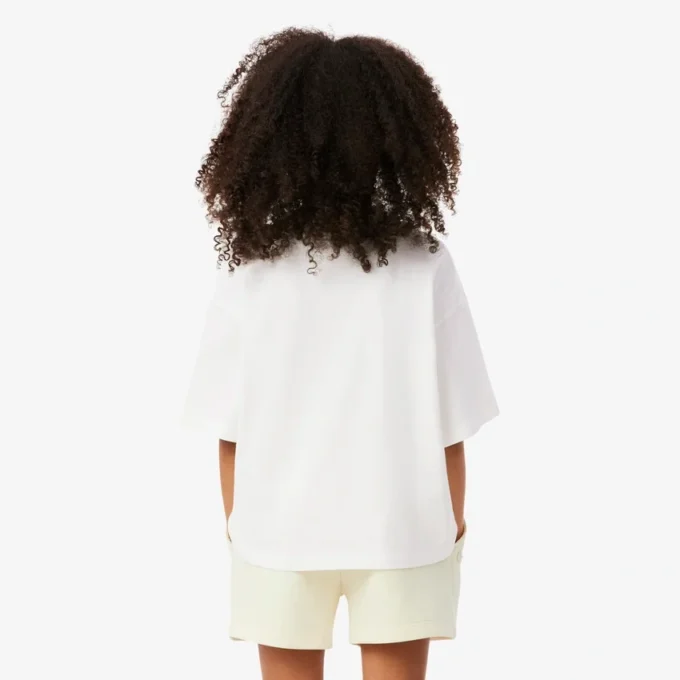 T-shirt en coton avec écusson contrasté T-shirt en coton avec écusson contrasté
