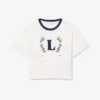 T-shirt en coton avec écusson contrasté T-shirt en coton avec écusson contrasté