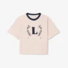 T-shirt en coton avec écusson contrasté T-shirt en coton avec écusson contrasté