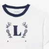 T-shirt en coton avec écusson contrasté T-shirt en coton avec écusson contrasté