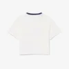 T-shirt en coton avec écusson contrasté T-shirt en coton avec écusson contrasté