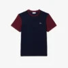 T-shirt en coton à blocs de couleur, coupe classique pour homme