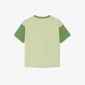 T-shirt en coton à bordures contrastées