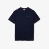 T-shirt en coton à col en V côtelé pour homme, coupe longue T-shirt en coton à col en V côtelé pour homme, coupe longue
