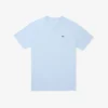 T-shirt en coton à col en V côtelé pour homme, coupe longue T-shirt en coton à col en V côtelé pour homme, coupe longue