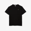 T-shirt en coton à col en V côtelé pour homme, coupe longue T-shirt en coton à col en V côtelé pour homme, coupe longue