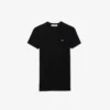 T-shirt en coton côtelé coupe slim pour femme T-shirt en coton côtelé coupe slim pour femme