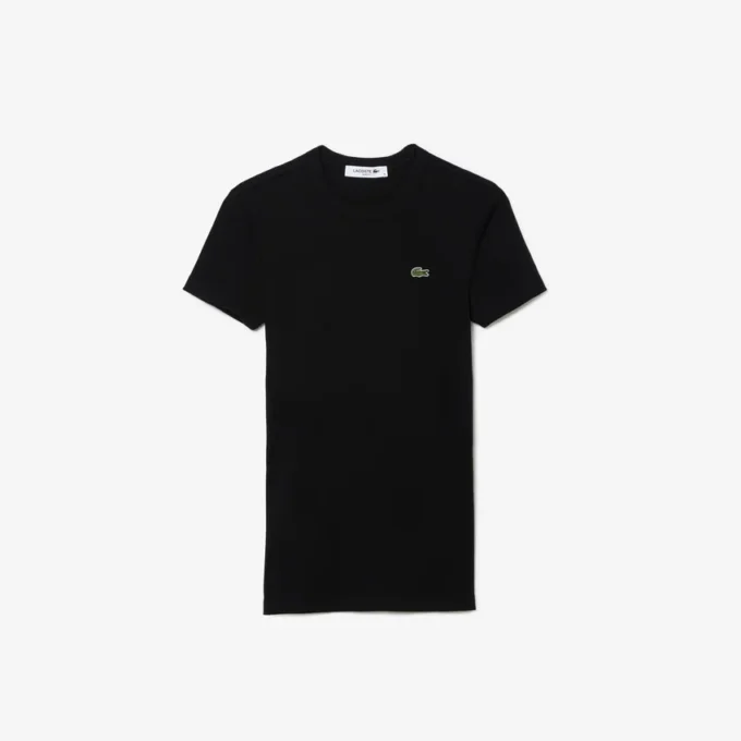 T-shirt en coton côtelé coupe slim pour femme T-shirt en coton côtelé coupe slim pour femme