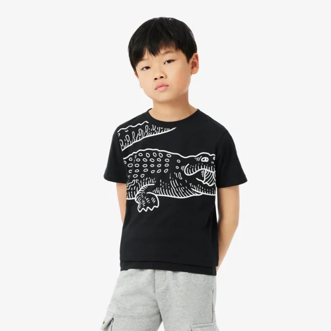 T-shirt en coton imprimé