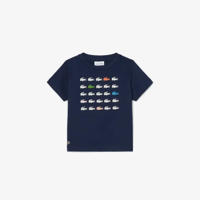 T-shirt en coton imprimé crocodile T-shirt en coton imprimé crocodile