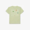 T-shirt en coton imprimé crocodile T-shirt en coton imprimé crocodile