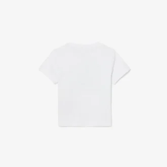 T-shirt en coton imprimé crocodile