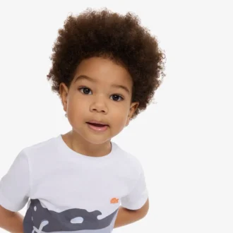 T-shirt en coton imprimé crocodile