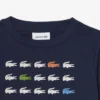 T-shirt en coton imprimé crocodile T-shirt en coton imprimé crocodile