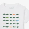 T-shirt en coton imprimé crocodile T-shirt en coton imprimé crocodile