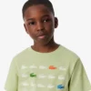 T-shirt en coton imprimé crocodile T-shirt en coton imprimé crocodile