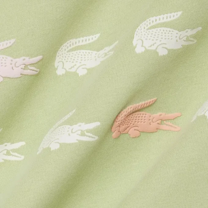 T-shirt en coton imprimé crocodile T-shirt en coton imprimé crocodile