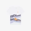 T-shirt en coton imprimé crocodile T-shirt en coton imprimé crocodile