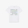 T-shirt en coton imprimé crocodile T-shirt en coton imprimé crocodile