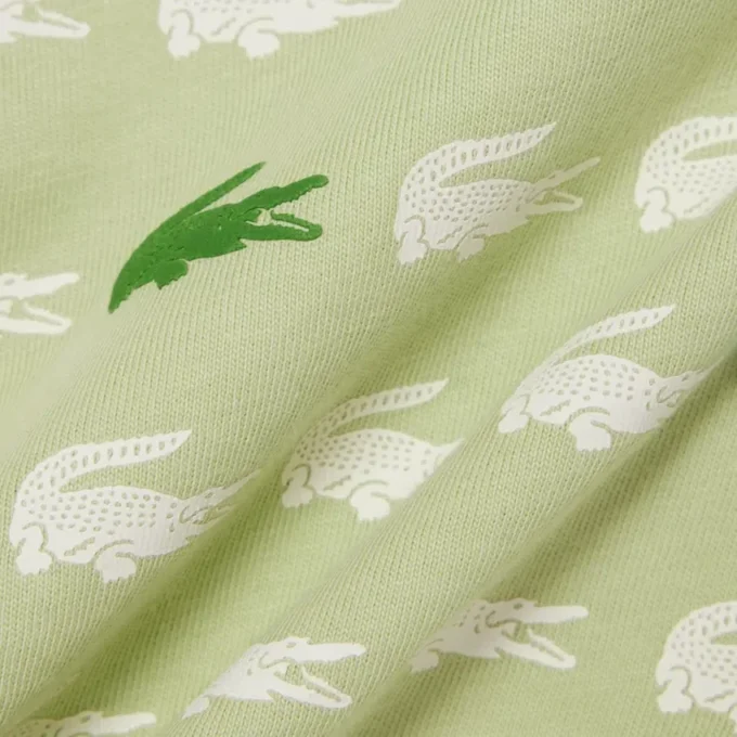 T-shirt en coton imprimé crocodile T-shirt en coton imprimé crocodile