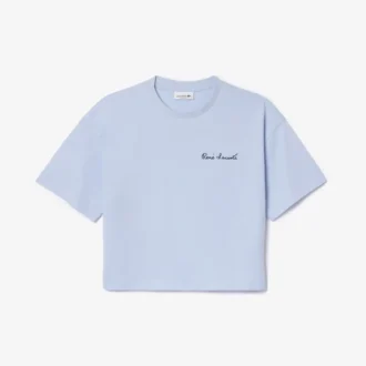 T-shirt en coton à la coupe ample pour femme