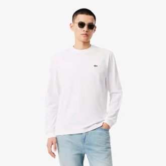 T-shirt en coton à manches longues pour homme