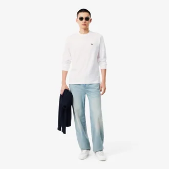 T-shirt en coton à manches longues pour homme
