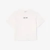 T-shirt en coton oversize imprimé balles pour femme T-shirt en coton oversize imprimé balles pour femme